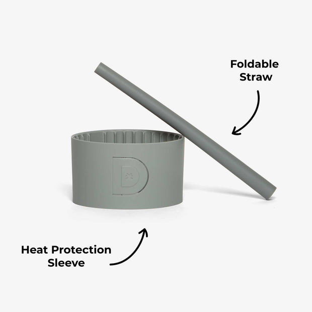 Cup Accessories (Sleeve + Foldable Straw)